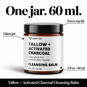 Derma Cow Tallow Activated Charcoal Cleansing Balm package
