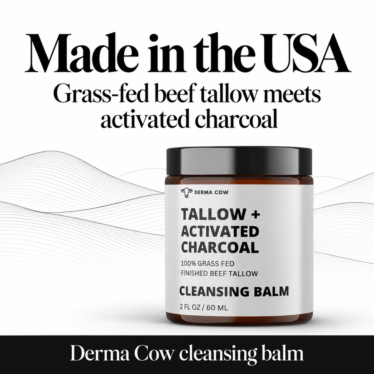 Derma Cow Tallow Activated Charcoal Cleansing Balm origin