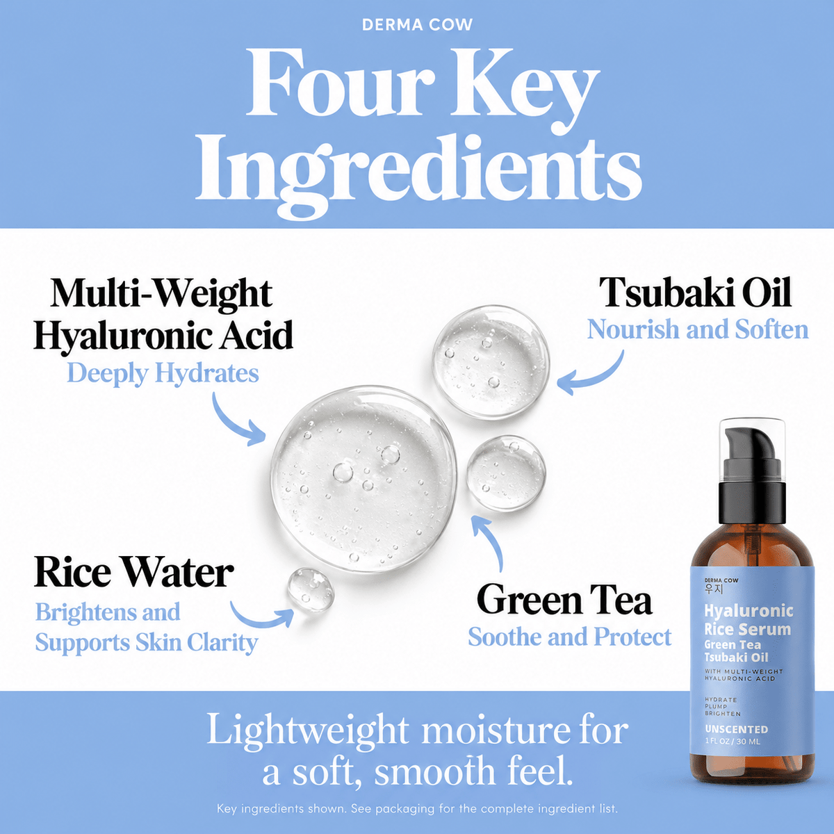 Derma Cow Hyaluronic Rice Serum ingredients