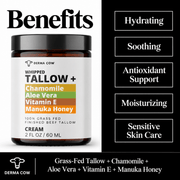 Derma Cow tallow cream hydrating and soothing benefits