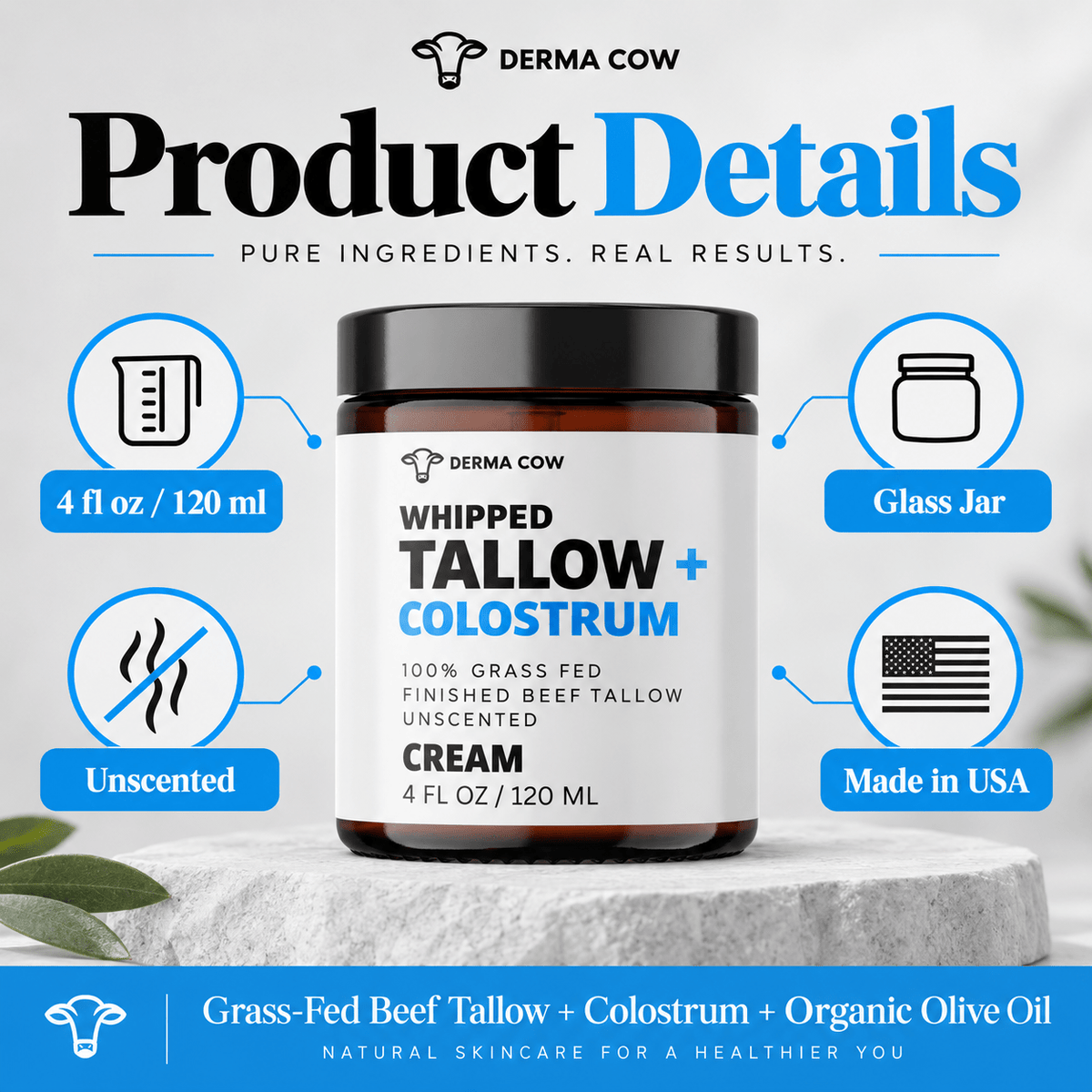 Derma Cow Tallow + Colostrum product details