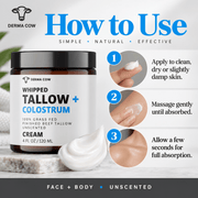 How to use Derma Cow Tallow + Colostrum cream