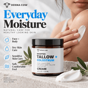 Derma Cow Tallow + Colostrum daily face and body moisture