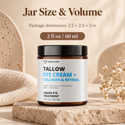 Derma Cow eye cream package dimensions and volume
