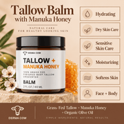 Derma Cow tallow balm with Manuka honey benefits