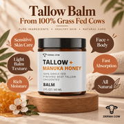 Derma Cow tallow balm face and body features