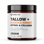 Derma Cow Tallow Manuka Honey Retinol and Collagen Cream 4 oz
