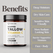 Derma Cow Tallow + Vitamin C cream benefits
