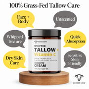 Derma Cow Tallow + Vitamin C cream features
