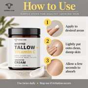 How to use Derma Cow Tallow + Vitamin C cream