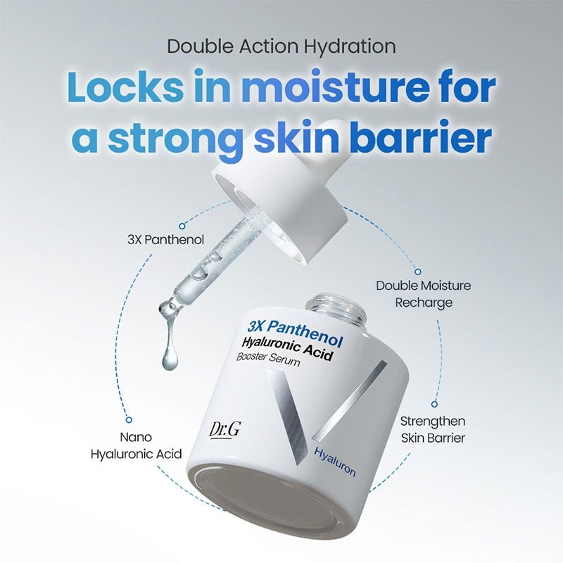 Dr.G 3X Panthenol Hyaluronic Acid Booster Serum 30mL – hydration overview