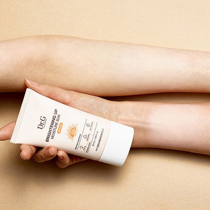 Dr.G Brightening Up Moisture Sun 50mL application finish