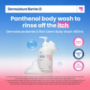 Dr.G Dermoisture Barrier.D Rich Derm Body Wash 400ml — panthenol cleansing and skin testing