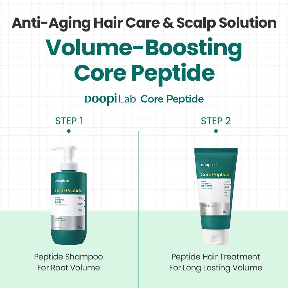 Dr.G Doopi Lab Core Peptide Volume Shampoo 500g — shampoo and treatment routine
