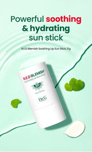 Dr.G R.E.D Blemish Soothing Up Sun Stick 21g overview source panel