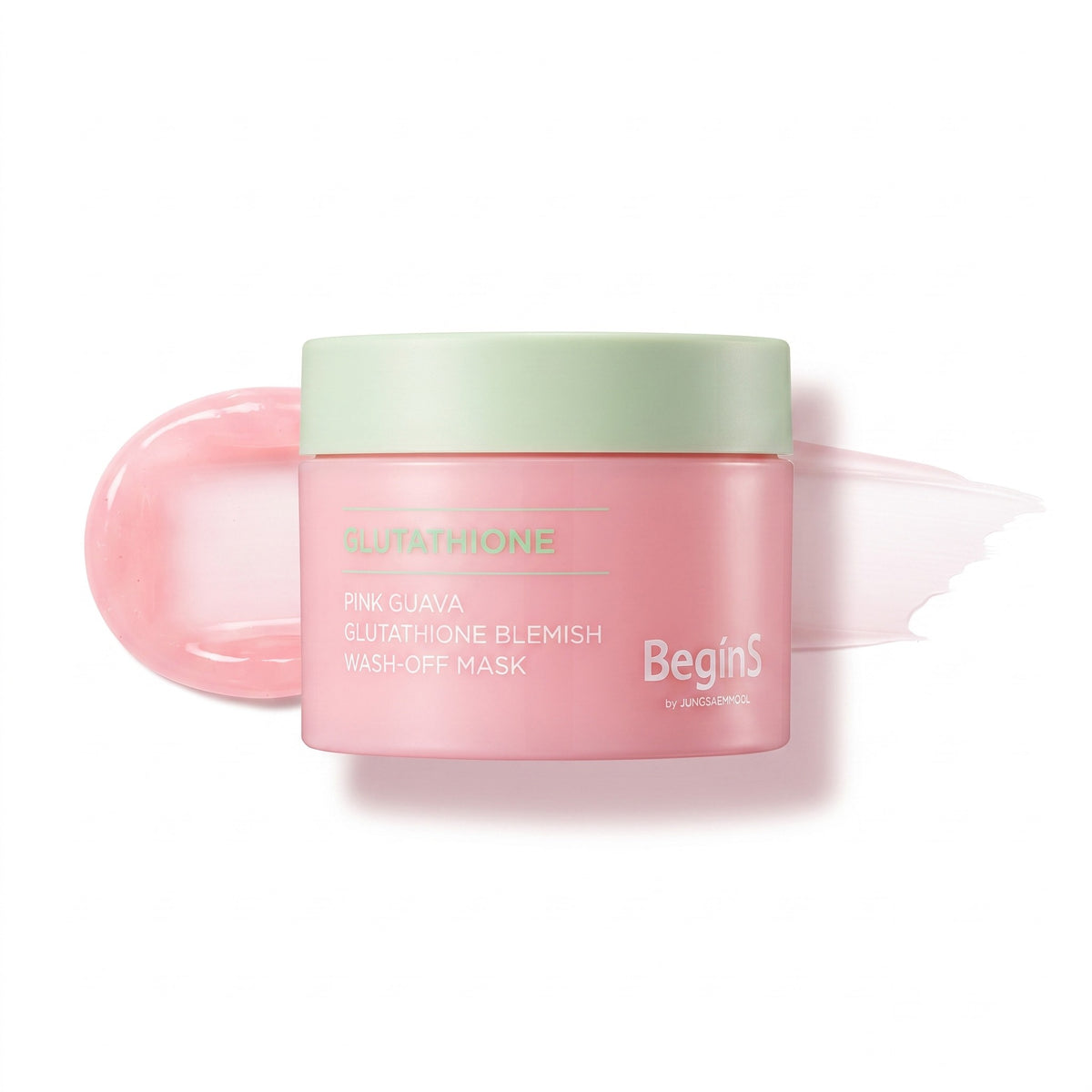 BeginS by JUNGSAEMMOOL Pink Guava Glutathione Blemish Wash-off Mask 90g - AHVTE
