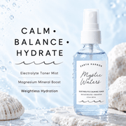 Earth Harbor Mystic Waters calm balance hydrate infographic