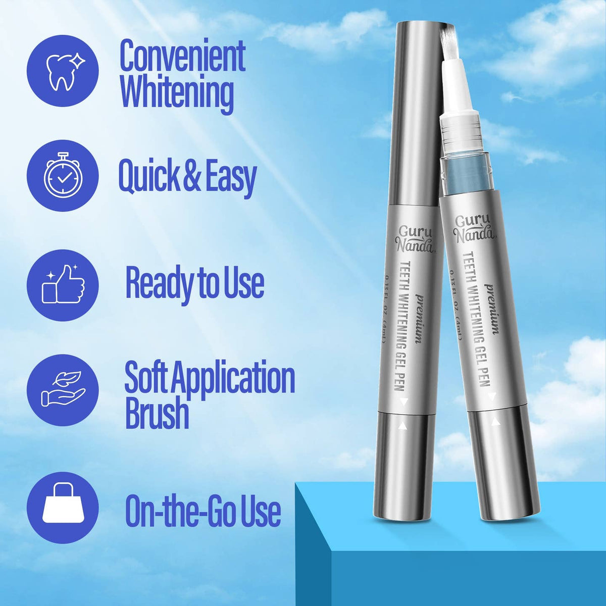 GuruNanda LLC – wholesale Teeth Whitener – Pro Formula Whitening Gel Pens – 1.9mL – 2 Count1