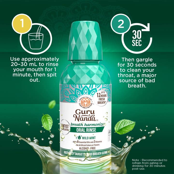 GuruNanda Fresh Breath Harmonizer Wild Mint 16 fl oz supplier image 6