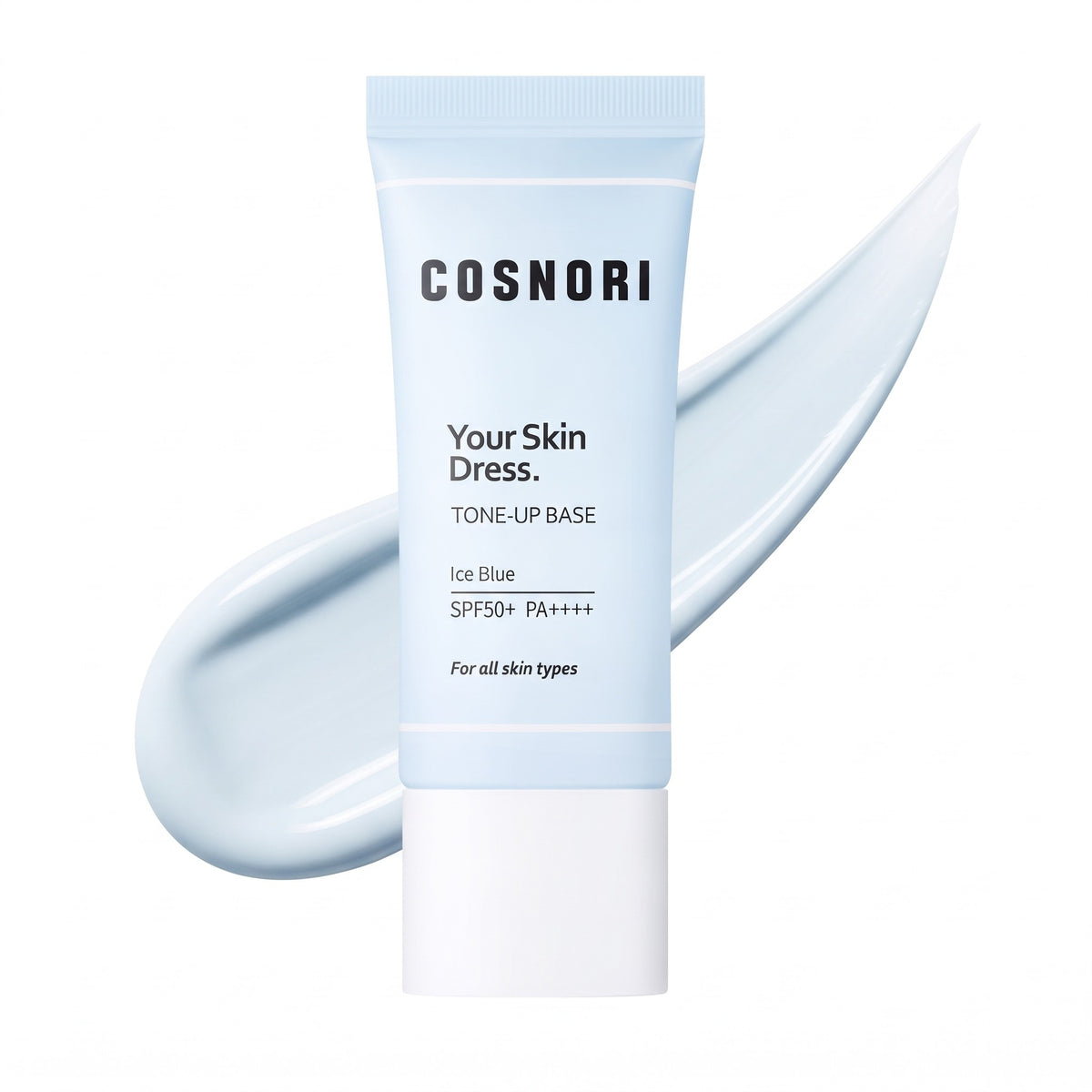 COSNORI Your Skin Dress Tone-Up Base SPF 50+ PA++++ Ice Blue 35ml - AHVTE