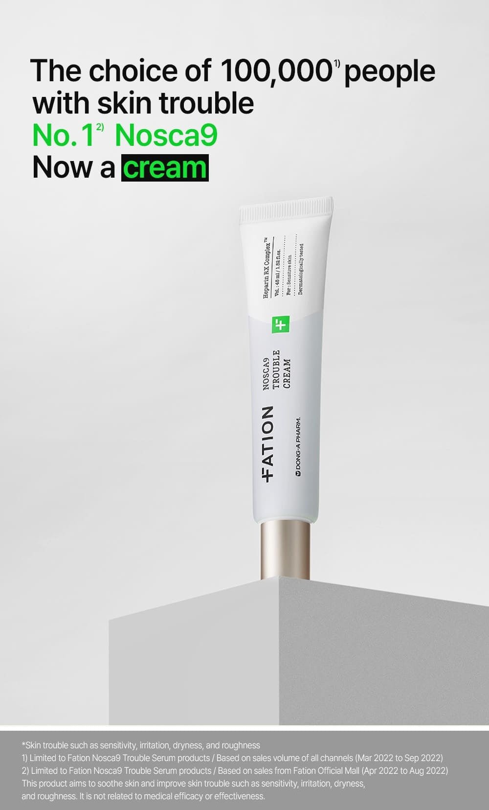 FATION Nosca9 Trouble Cream 45mL introduction