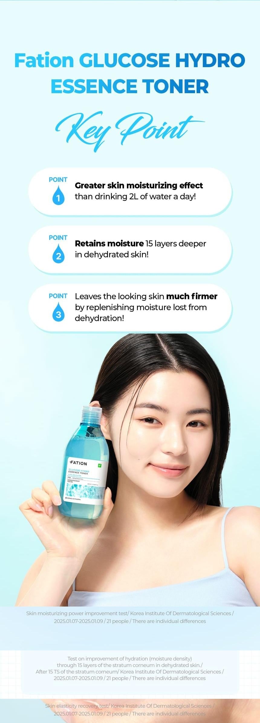 FATION Glucose Hydro Essence Toner key benefits