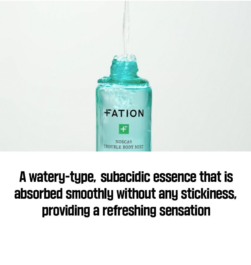FATION Nosca9 Body Mist: watery texture