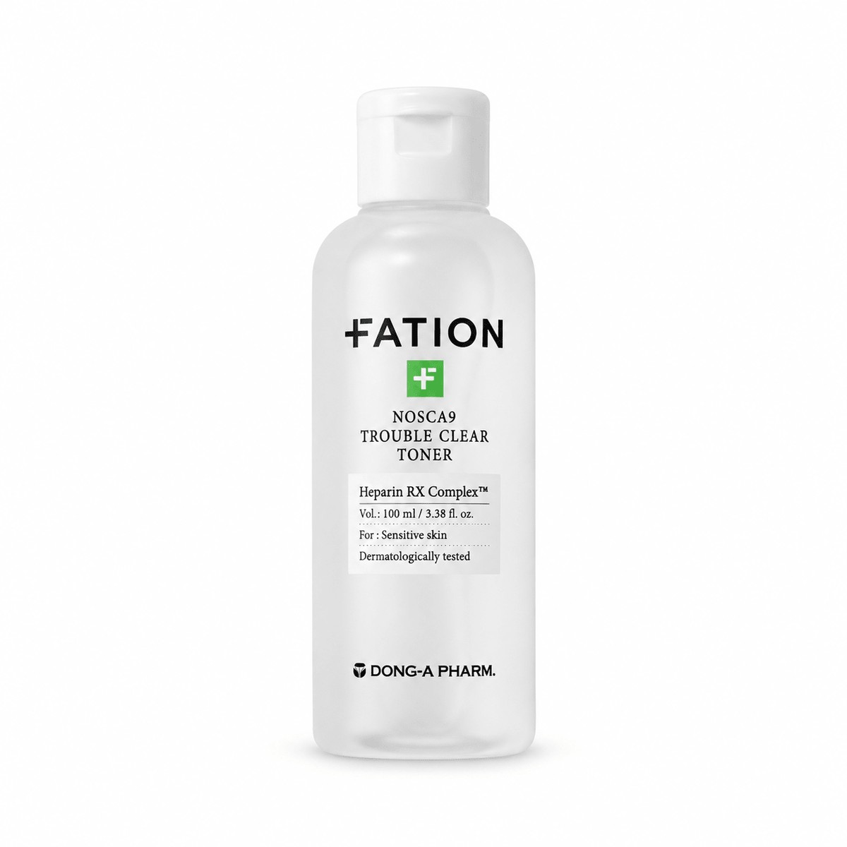 FATION Nosca9 Trouble Clear Toner 100mL bottle on white