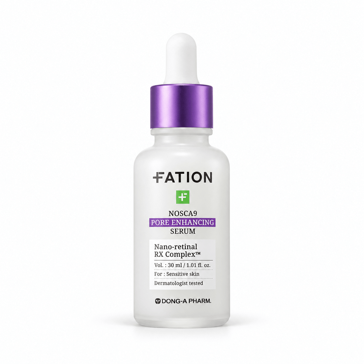 FATION Nosca9 Pore Enhancing Serum 30mL single bottle on white background