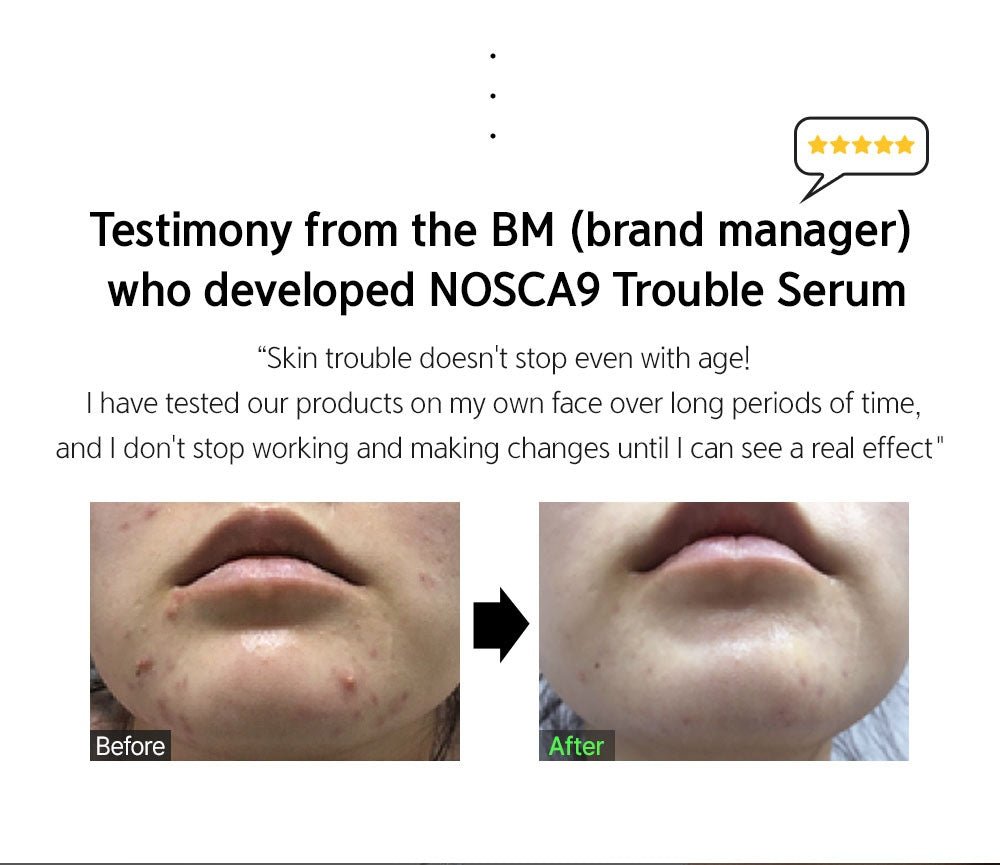 FATION Nosca9 Trouble Serum official developer panel