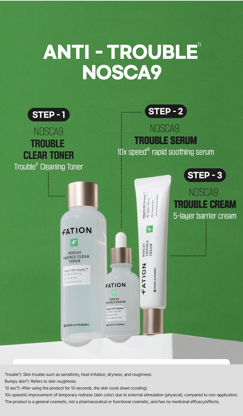 FATION Nosca9 Trouble Clear Toner routine source information