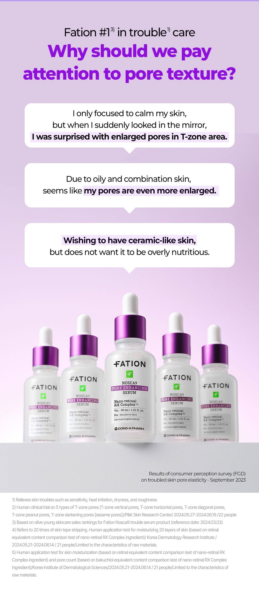 FATION Nosca9 Pore Enhancing Serum: consumer needs