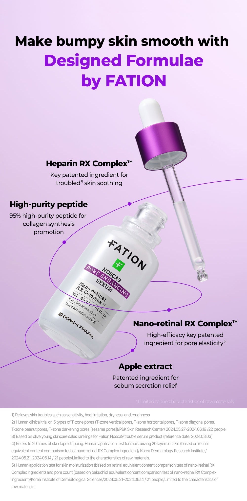 FATION Nosca9 Pore Enhancing Serum: formula map