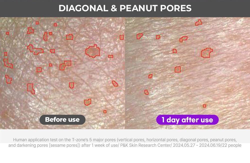 FATION Nosca9 Pore Enhancing Serum: diagonal peanut test