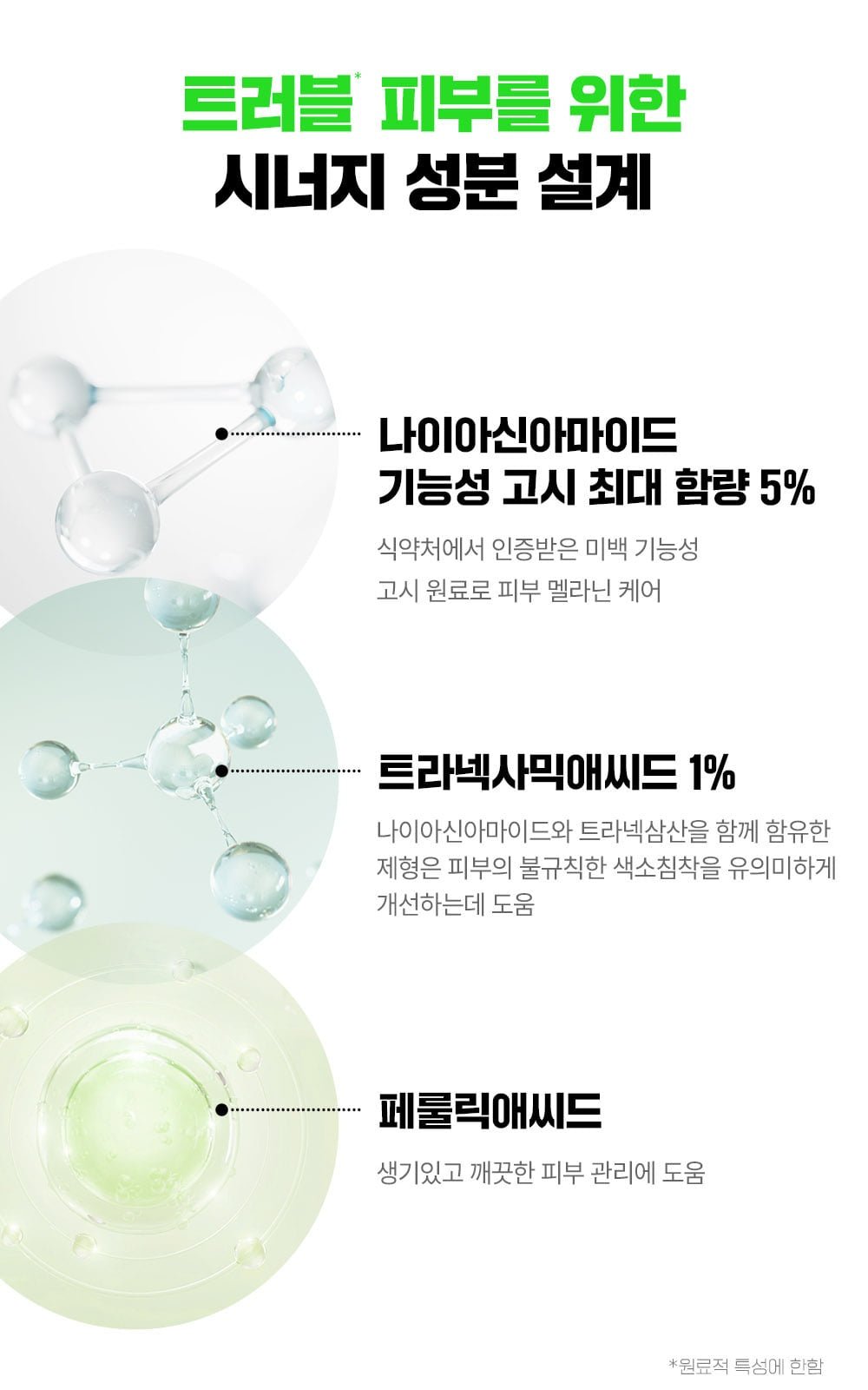 FATION Nosca9 Trouble Toning Ampoule - brightening ingredients (official Korean source)