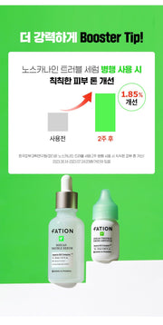 FATION Nosca9 Trouble Toning Ampoule - serum pairing study (official Korean source)