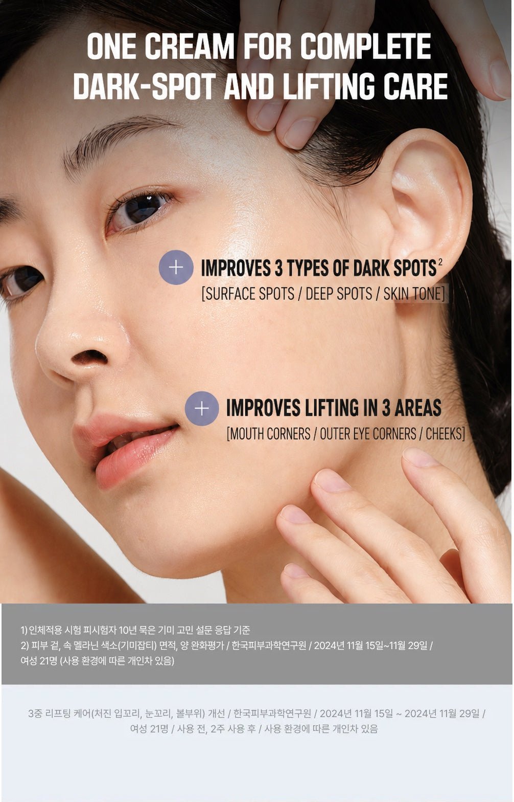 FATION Mela Zero Triple Toning Cream benefit overview English