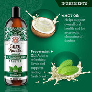 GuruNanda Coconut & Peppermint Oil Pulling, Starter Kit 8 fl. oz. supplier view 9