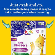 GuruNanda Kids' Giraffe Shaped Flossers, Fluoride-Free supplier view 3