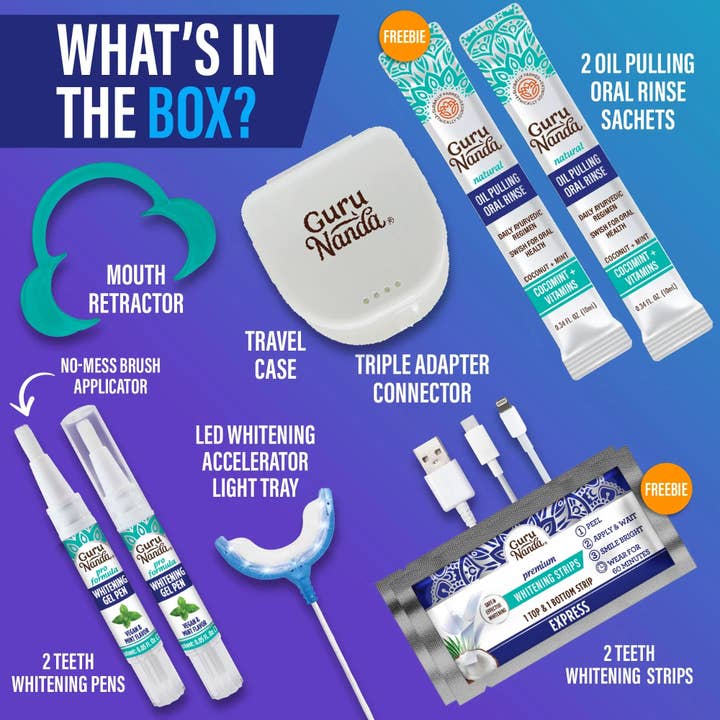 GuruNanda Wired LED Teeth Whitening Kit supplier view 2