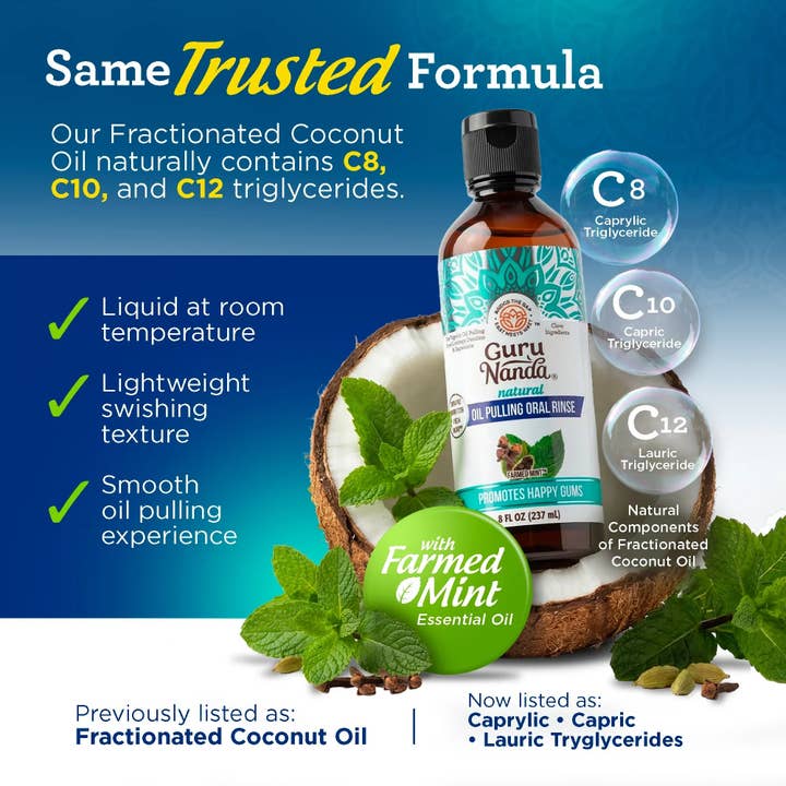 GuruNanda Farmed Mint Oil Pulling 8 fl oz supplier image 2
