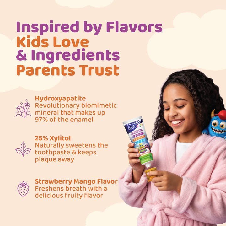GuruNanda Kids Strawberry Mango Toothpaste supplier image 3