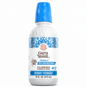 GuruNanda Oxyburst Whitening Oral Rinse Fresh Mint single 16 fl oz bottle on white