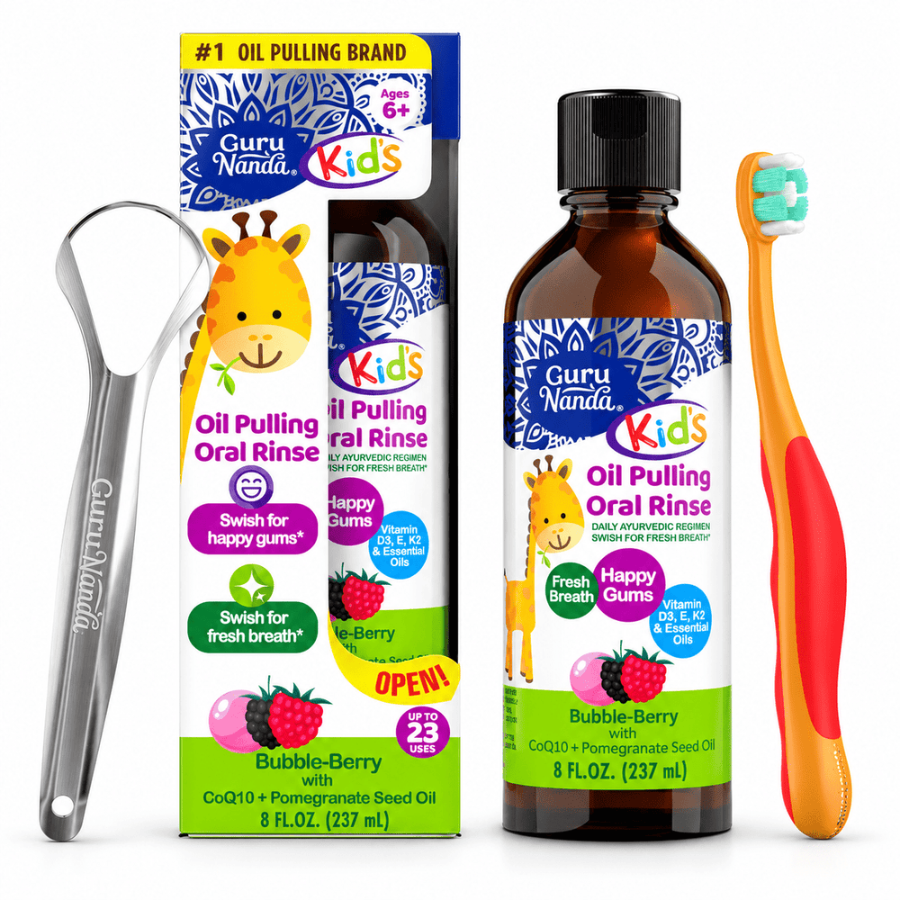 GuruNanda product and included contents on white background