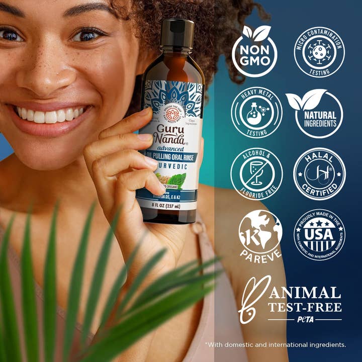 GuruNanda LLC – wholesale Mouthwash – Advanced Oil Pulling with Sesame & Oregano – 8 fl. oz.9