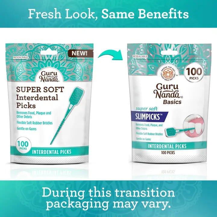 GuruNanda Slimpicks packaging transition notice