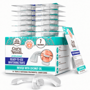 GuruNanda Professional Whitening Trays 7 Treatments with stacked trays and side packet
