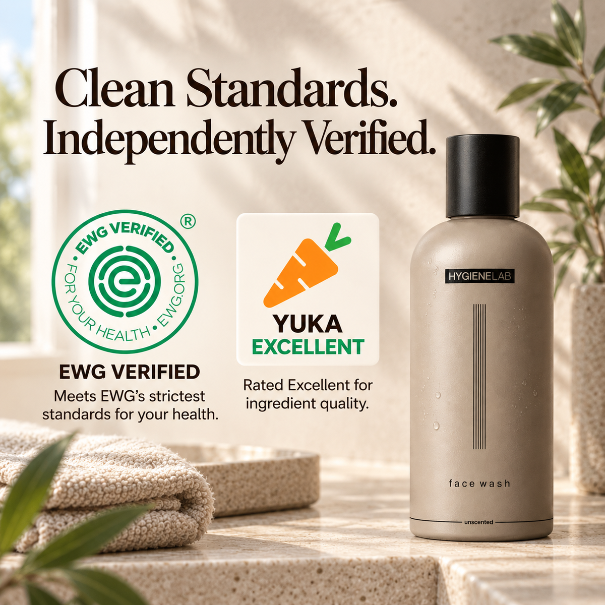 HygieneLab Face Wash EWG Verified and Yuka Excellent
