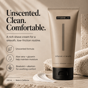 HygieneLab Shave Cream unscented formula