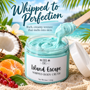 Island Escape whipped body cream rich creamy texture